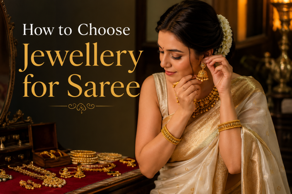 How to Choose Jewellery for Saree